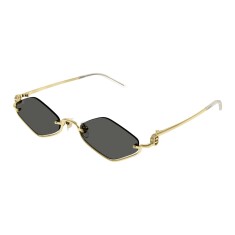 GUCCI 1604S 001 53 Gold Kadın Güneş Gözlüğü 